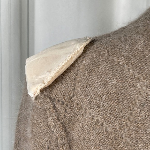 Vintage Stanley Blacker Angora Lambswool Embroidered Cardigan Medium - Picture 11 of 13